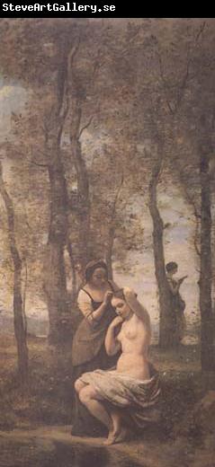 Jean Baptiste Camille  Corot La toilette (mk11)